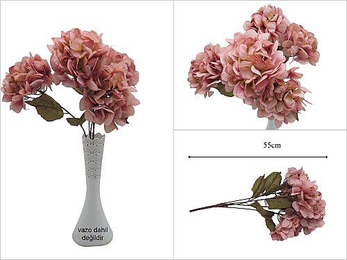 sd53489 pastel yapay pembe ortanca demeti - 
