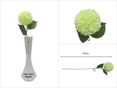 sd53539 dekoratif yeşil yapay top çiçek - 