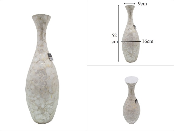 sd53611 dekoratif sedef kaplama vazo - 1