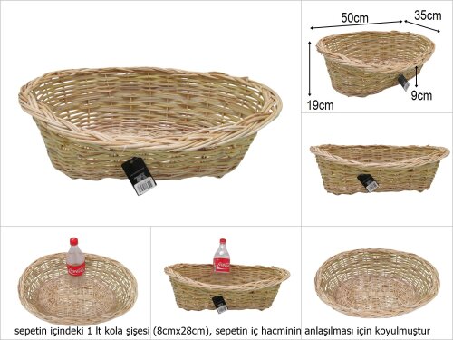 sd9319 arka yüksek- ön alçak kargı hasır sepet no:1 - 